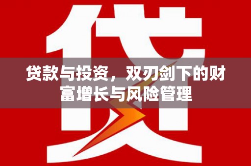 卑南贷款与投资，双刃剑下的财富增长与风险管理