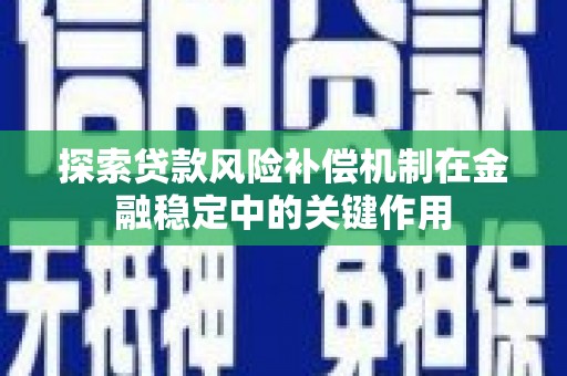 卑南探索贷款风险补偿机制在金融稳定中的关键作用