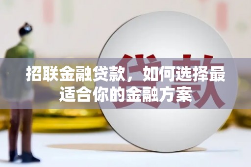 卑南招联金融贷款，如何选择最适合你的金融方案