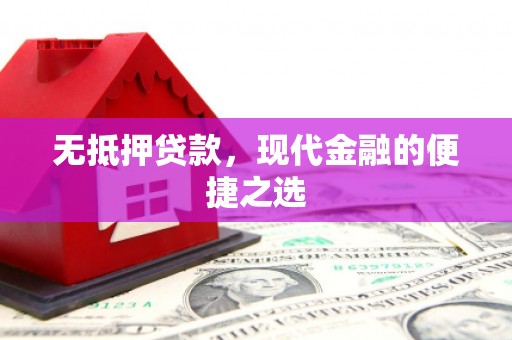 卑南无抵押贷款，现代金融的便捷之选