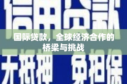 卑南国际贷款，全球经济合作的桥梁与挑战