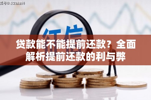 卑南贷款能不能提前还款？全面解析提前还款的利与弊