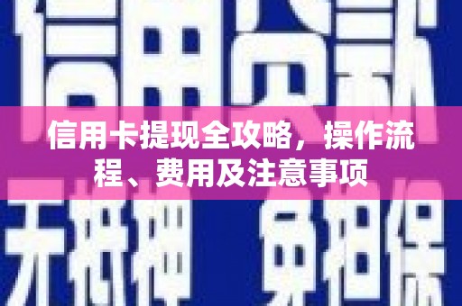 卑南信用卡提现全攻略，操作流程、费用及注意事项