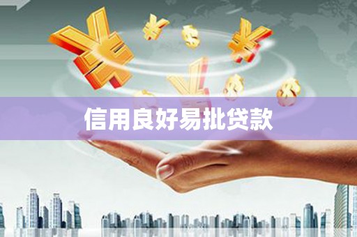 卑南信用良好易批贷款
