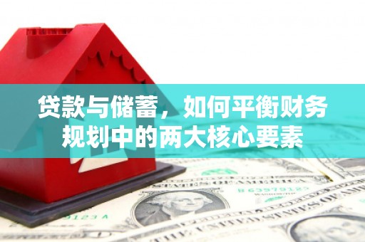 卑南贷款与储蓄，如何平衡财务规划中的两大核心要素