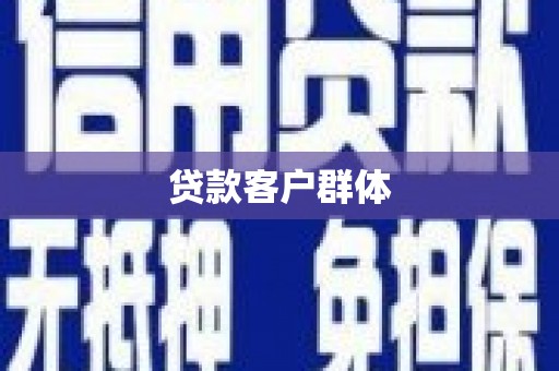 卑南贷款客户群体