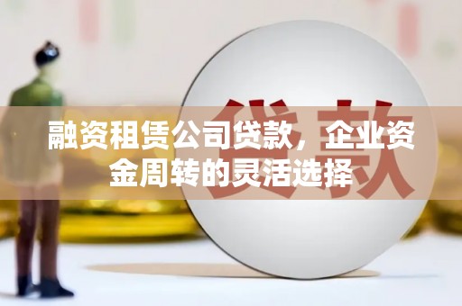 卑南融资租赁公司贷款，企业资金周转的灵活选择
