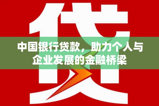 卑南中国银行贷款，助力个人与企业发展的金融桥梁