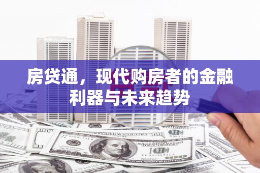 卑南房贷通，现代购房者的金融利器与未来趋势