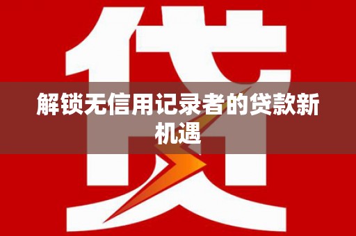 卑南解锁无信用记录者的贷款新机遇