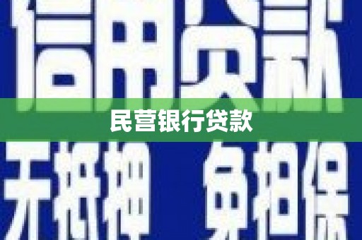 卑南民营银行贷款