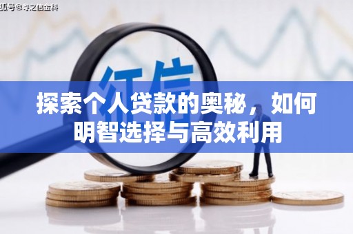 卑南探索个人贷款的奥秘，如何明智选择与高效利用