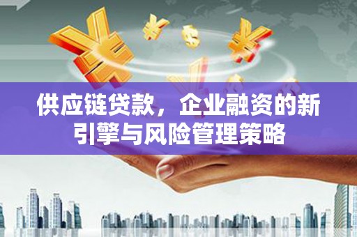 卑南供应链贷款，企业融资的新引擎与风险管理策略