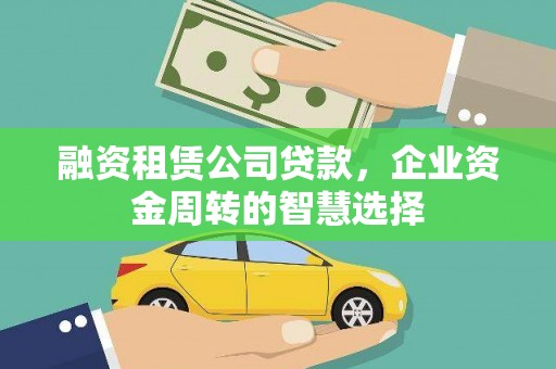 卑南融资租赁公司贷款，企业资金周转的智慧选择