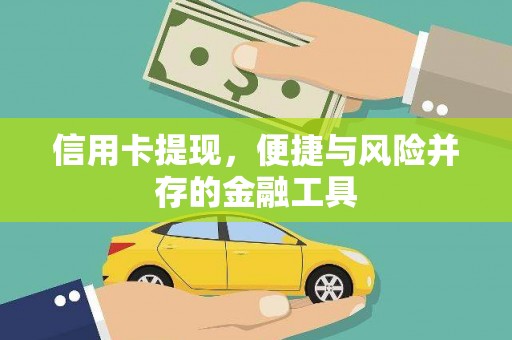 卑南信用卡提现，便捷与风险并存的金融工具