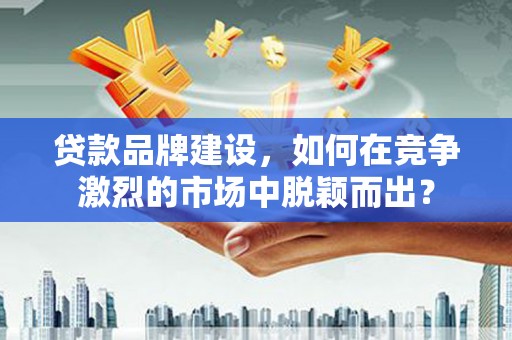 卑南贷款品牌建设，如何在竞争激烈的市场中脱颖而出？