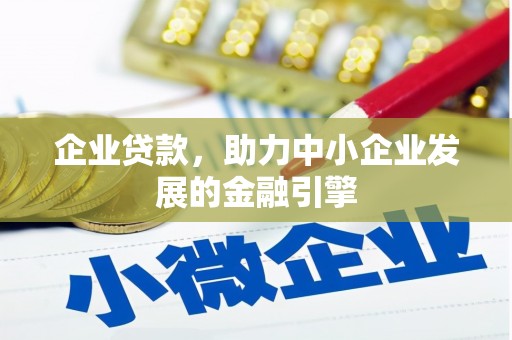 卑南企业贷款，助力中小企业发展的金融引擎