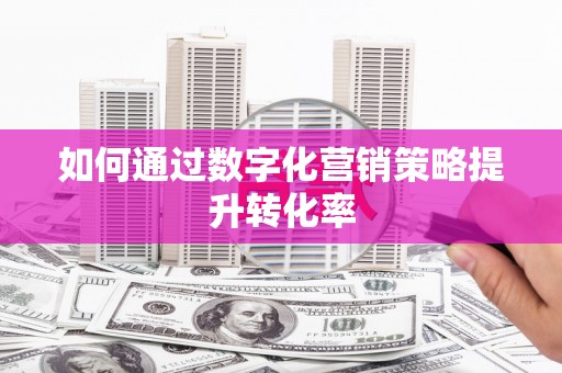 卑南如何通过数字化营销策略提升转化率