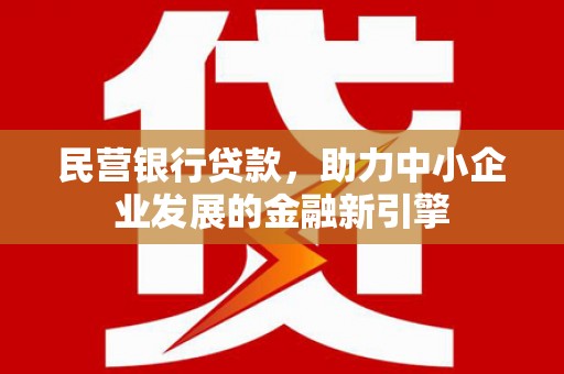 卑南民营银行贷款，助力中小企业发展的金融新引擎