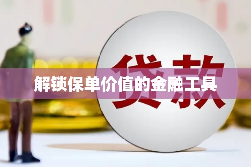 卑南解锁保单价值的金融工具