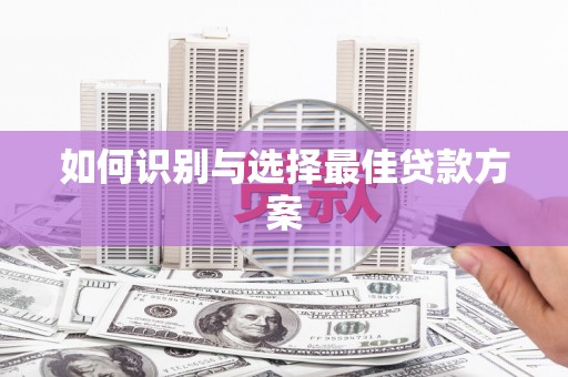 卑南如何识别与选择最佳贷款方案